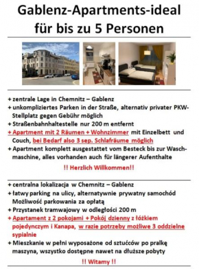 Gablenz - Apartments - ideal für bis zu 5 Pers